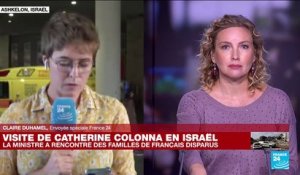 Israël : Catherine Colonna, la cheffe de la diplomatie française, visite un hôpital non loin de Gaza