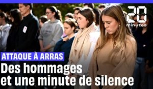 Attentat d'Arras : Des hommages et une minute de silence rendus à Dominique Bernard et Samuel Paty