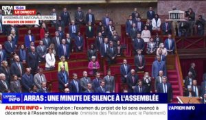 Attaque au couteau à Arras: les députés observent une minute de silence en hommage à Dominique Bernard
