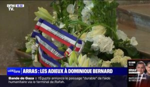 Attaque au couteau à Arras: les adieux à Dominique Bernard
