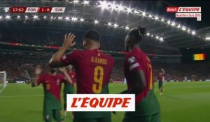 Le but de Gonçalo Ramos contre la Slovaquie - Foot - Qualif. Euro - POR