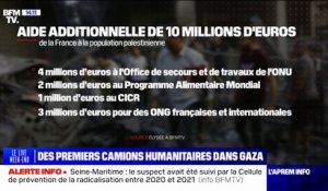Israël/ Gaza: la France augmente de 10 millions d'euros l'aide humanitaire à la population palestinienne