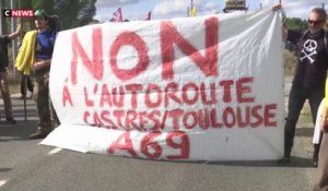 Manifestation contre l'autoroute A69 à Toulouse