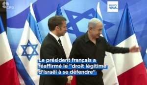 Emmanuel Macron propose une "coalition internationale" contre le Hamas