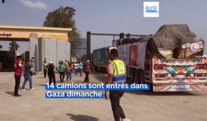 Un nouveau convoi humanitaire rentre dans Gaza