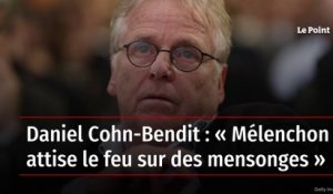 Daniel Cohn-Bendit : « Mélenchon attise le feu sur des mensonges »