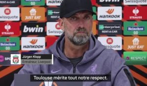 Liverpool - Klopp : "Toulouse mérite tout notre respect"