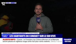 Tempête Ciarán: les habitants du Conquet dans le Finistère sur le qui-vive