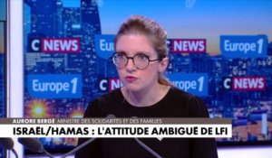Aurore Bergé : «On ne peut pas placer sur le même plan un groupe terroriste et un État démocratique allié de la France»
