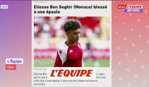 Ben Seghir blessé à une épaule - Foot - L1 - Monaco