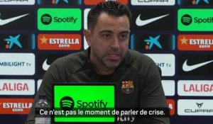 Barça - Xavi : "Ce n'est pas le moment de parler de crise"