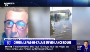 "On a dû évacuer les bovins": la détresse d'Hervé Delplace, agriculteur du Pas-de-Calais affecté par les crues