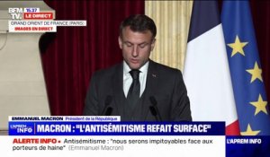 Emmanuel Macron: "L'antisémitisme refait surface et s'affiche sans crainte et sans honte"
