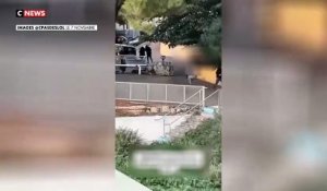 Marseille: Un policier de la Bac sort son arme et tire après avoir été violemment pris à partie par un groupe de jeunes dans le quartier de la Castellane - Regardez
