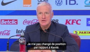 Bleus - Deschamps : "Kanté est toujours sélectionnable"
