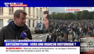 Marche contre l'antisémitisme: "Ce n'est pas simplement les juifs qui doivent manifester, c'est toute la République", estime Yannick Jadot