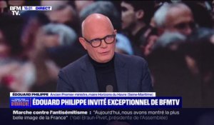 "C'était utile qu'un très grand nombre de Français descendent dans la rue pour dire la France qu'ils souhaitent", estime Édouard Philippe