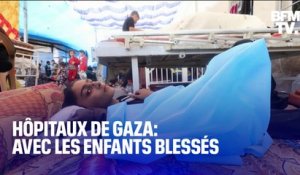 Hôpitaux de Gaza: avec les enfants blessés