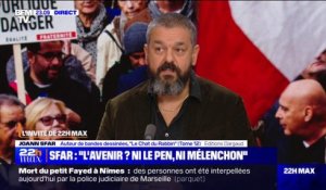 Marche contre l'antisémitisme: "Jean-Luc Mélenchon a été indécent et évidemment la venue de Marine Le Pen était une manière de s'acheter une virginité", estime Joann Sfar