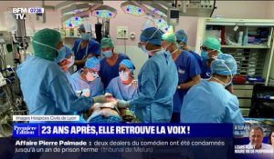 Elle retrouve sa voix 23 ans après grâce à une première greffe de larynx en France