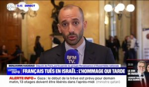 Victimes françaises du Hamas: "Il y aura bien un hommage national" explique Benjamin Haddad, député "Renaissance" de Paris