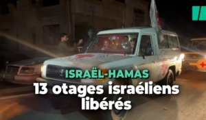 Les images des 13 otages israéliens libérés par le Hamas et arrivés en Israël