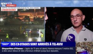 "Il fallait absolument que je sois là pour les accueillir": Noam, franco-israélien, est venu assister à l'arrivée des premiers otages libérés par le Hamas à Tel-Aviv