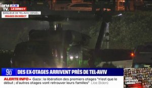 Israël: des ex-otages du Hamas arrivent dans la banlieue de Tel-Aviv