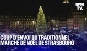 "C’est la magie de Noël"  L’illumination du sapin de Noël de Strasbourg marque le coup d’envoi du traditionnel marché de Noël
