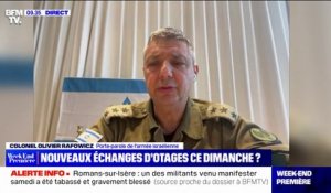Libération des otages: "Normalement, le processus doit continuer aujourd'hui", affirme le porte-parole de Tsahal