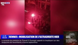 Mort de Thomas à Crépol: des militants de l'ultradroite manifestent dans les rues de Rennes