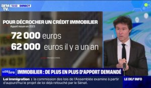 Pour espérer obtenir un crédit immobilier, il faut en moyenne 72.000 euros d'apport en France, en 2023