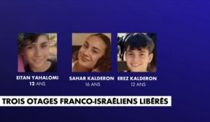 Trois otages franco-israéliens libérés