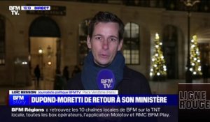 Après son entretien avec Emmanuel Macron, Éric Dupond-Moretti est de retour dans son ministère