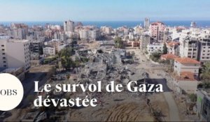 Gaza : les images aériennes de la ville dévastée