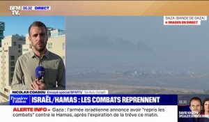 L'armée israélienne annonce avoir "repris les combats" contre le Hamas