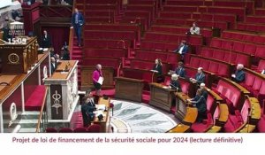 La Première ministre Elisabeth Borne a déclenché une nouvelle fois l'article 49.3 de la Constitution à l'Assemblée nationale, pour obtenir cette fois l'adoption définitive sans vote du projet de budget de la Sécurité sociale