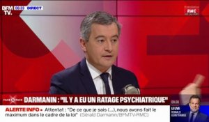 Attaque à Paris: "Aujourd'hui, il faudrait sans doute faire une injonction administrative", affirme Gérald Darmanin