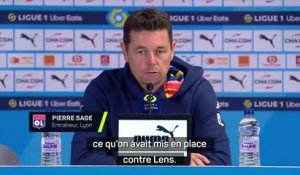 Lyon - Sage : "Notre jeu n'était pas à la hauteur de l'intensité marseillaise"