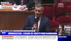 Loi immigration: "On doit répondre à l'interrogation des Français", déclare Gérald Darmanin