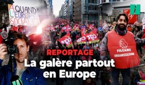 À Bruxelles, les syndicats européens marchent contre l'austérité et l'inflation