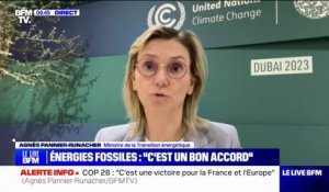 Accord de la COP28: "Ça a été une négociation très tendue", affirme Agnès Pannier-Runacher