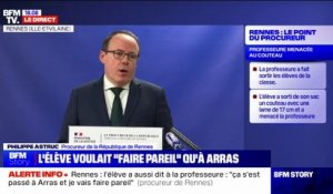 Professeure menacée à Rennes: "Le parquet national anti-terroriste ne souhaitait pas se saisir de ces faits" assure Philippe Astruc, procureur de la République