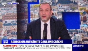 Antisémitisme: "Ça crée une situation de stress (...) mais les Français juifs veulent garder la tête haute", affirme David-Olivier Kaminski, membre du bureau exécutif du Crif