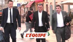 Arrivée de Christophe Galtier au tribunal - Foot - L1 - Nice