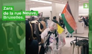 Appel au boycott au Zara dela rue Neuve à Bruxelles?