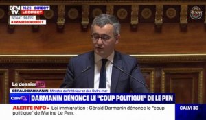 Projet de loi immigration: "Les Français, dans leur immense majorité, voient que nous avons pris nos responsabilités", affirme Gérald Darmanin
