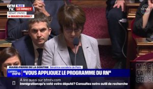 Marie-Pierre de La Gontrie (PS) sur la loi immigration: "Aujourd'hui l'extrême droite n'a plus besoin d'être élue, vous appliquez son programme"