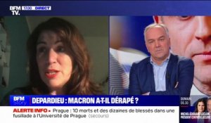 "Un président ne devrait pas dire ça": Emmanuelle Dancourt (présidente de #MeTooMedia) réagit aux propos d'Emmanuel Macron sur un possible retrait de la Légion d'honneur de Gérard Depardieu
