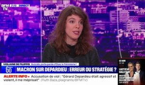 Légion d'honneur de Gérard Depardieu: pour Violaine de Filippis (porte-parole d'Osez le Féminisme!), les propos d'Emmanuel Macron sont "totalement intolérables"